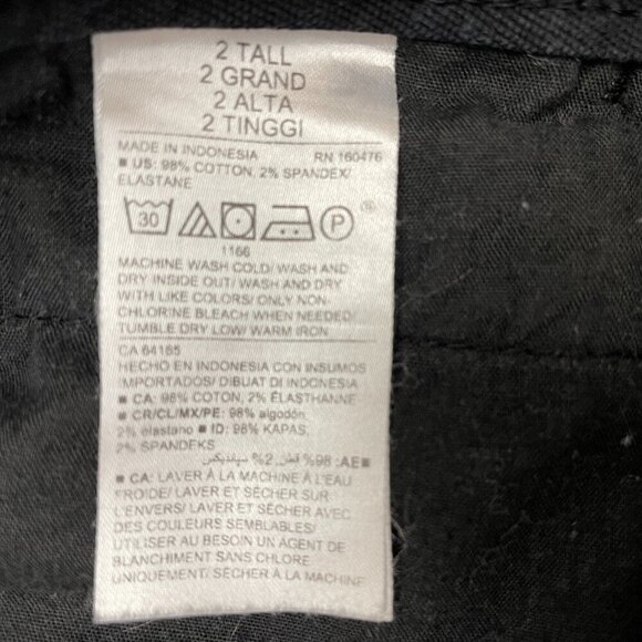 Old Navy Women's Black Wide Leg Jeans Extra High Rise size 2T length 29" - Picture 7 of 8